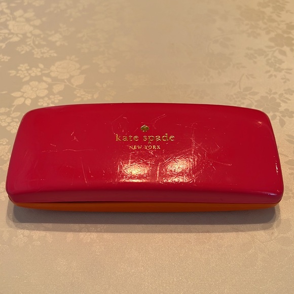 Kate Spade eyeglass case with cleaning cloth - Picture 2 of 6